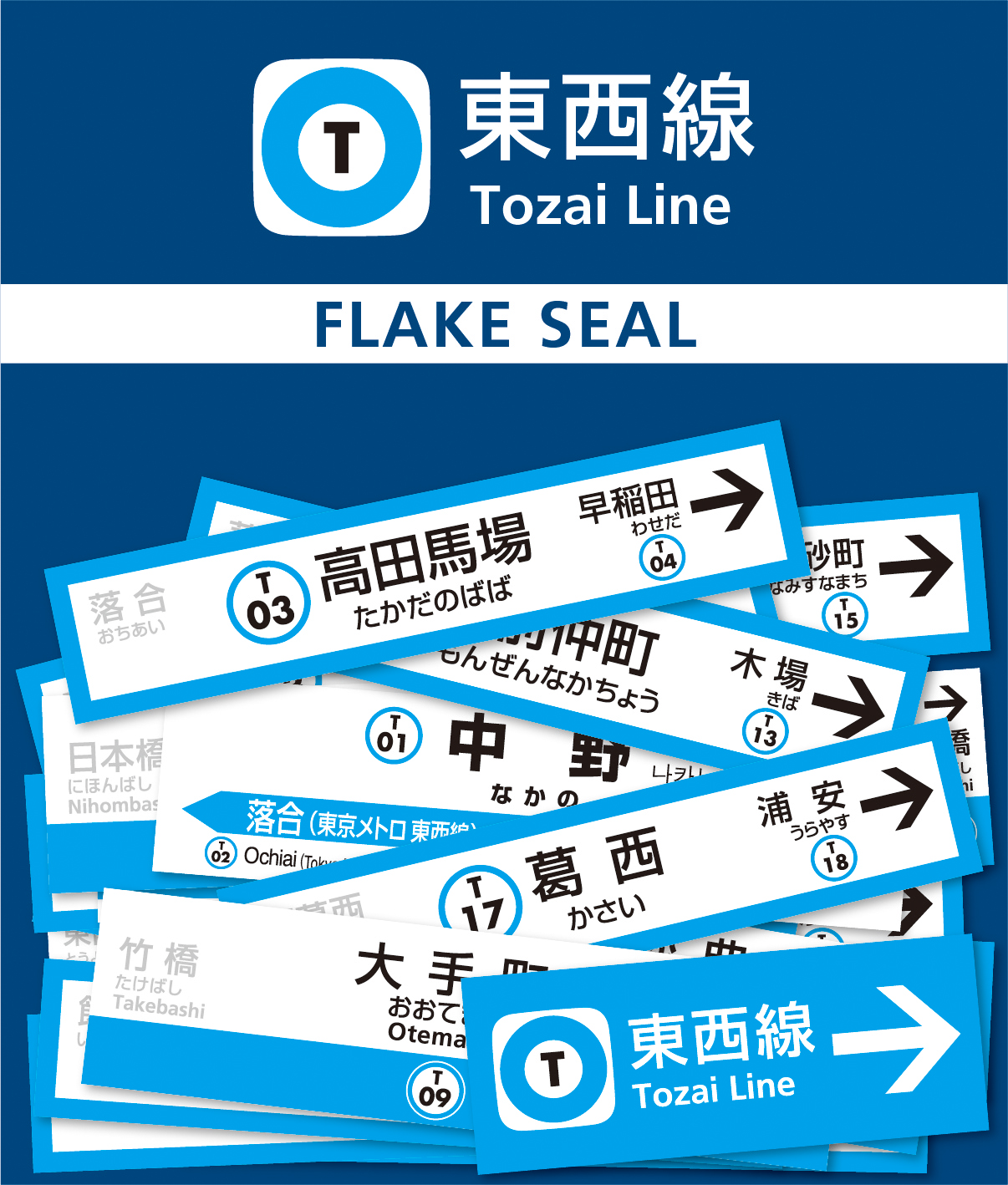 全駅名標フレークシール　1,320円（税込）
