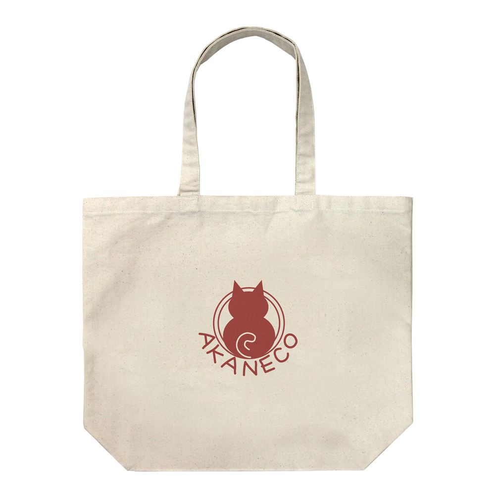 ラーメン赤猫ロゴ ラージトート/NATURAL  ¥1,800