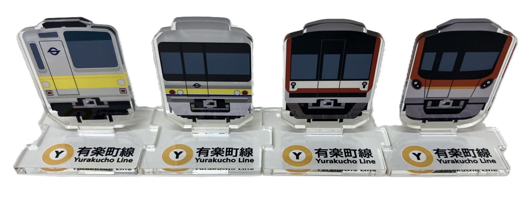 有楽町線歴代車両アクリルスタンド復刻版セット 2,640円(税込)