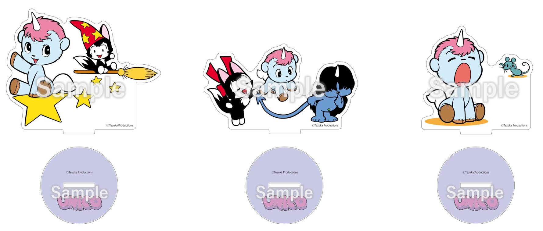 キャラアクリルスタンド（全3種）　¥1,320（税込み）