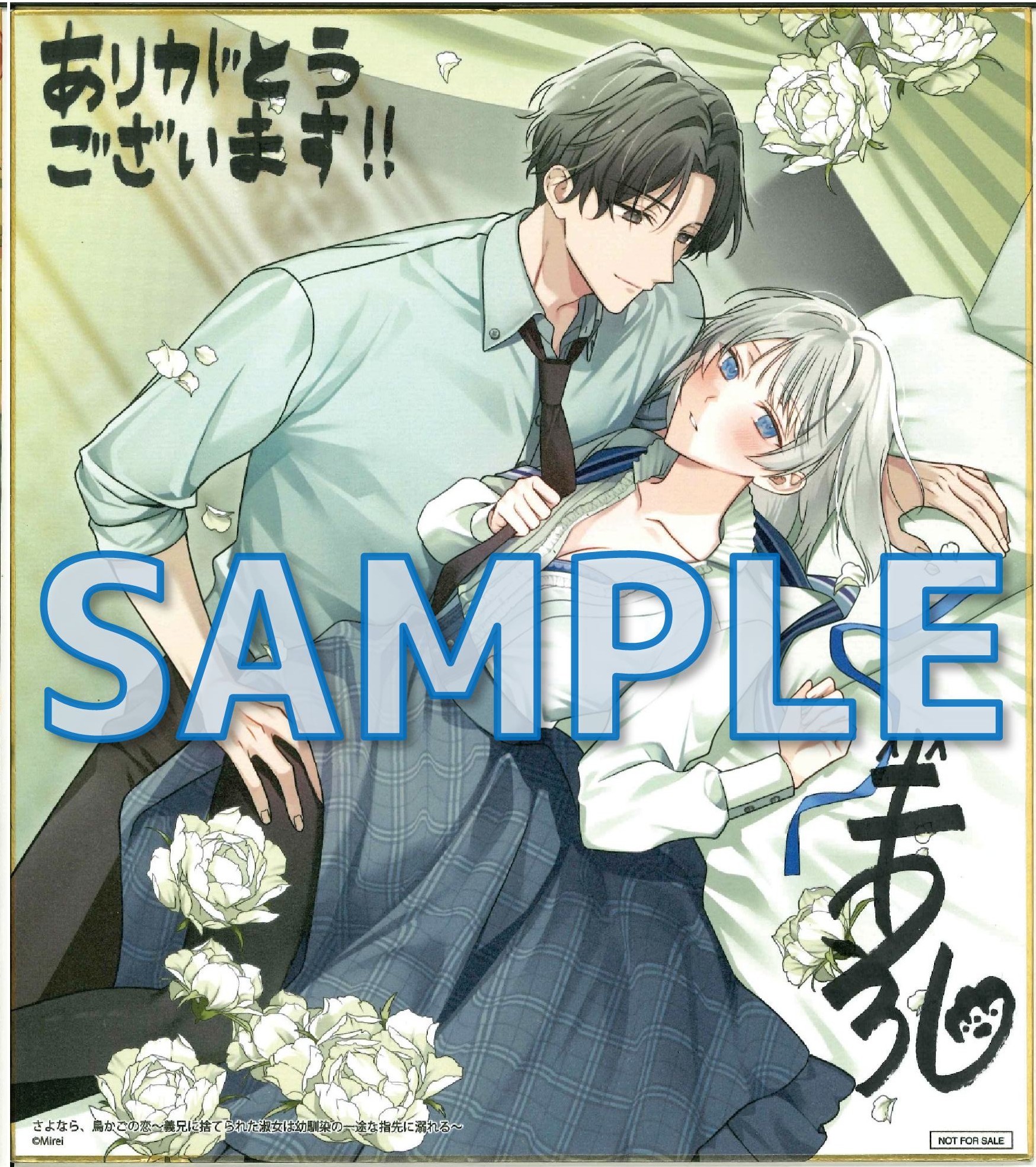 直筆サイン入り複製イラスト色紙【B】未礼先生
