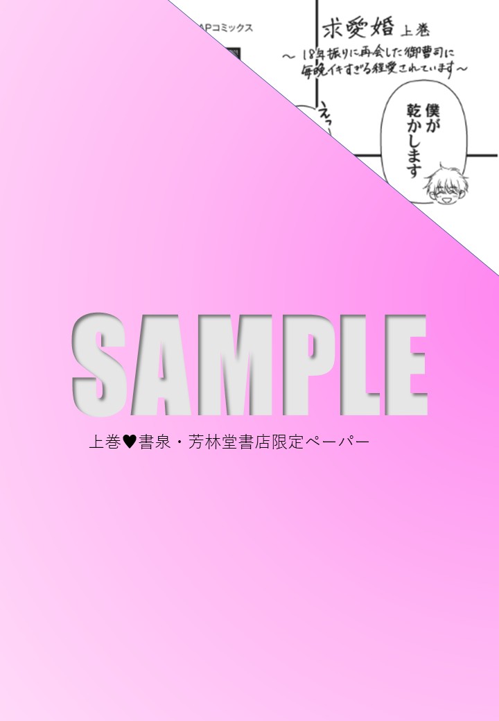 上巻書泉・芳林堂書店限定描き下ろし特典ペーパー