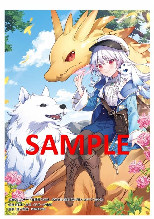 書泉限定イラストカード 追放されたチート魔導師ですが 気ままに生きるのでほっといてください ベリーズファンタジー 書泉 神保町 秋葉原